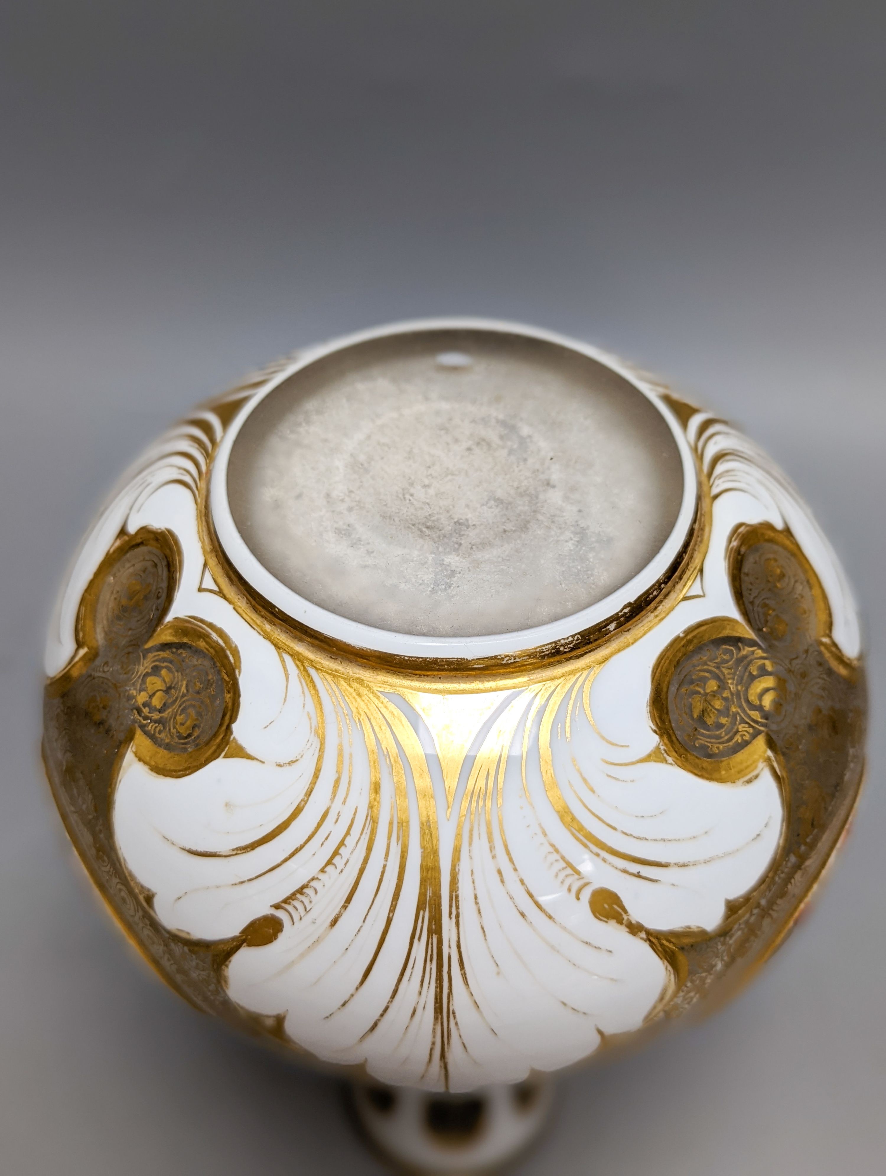 A 19th century Bohemian enamelled overlaid glass vase, 22cm